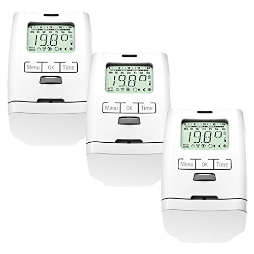 Set da 3 valvole elettroniche termostatiche termostato valvola termostato HT2000