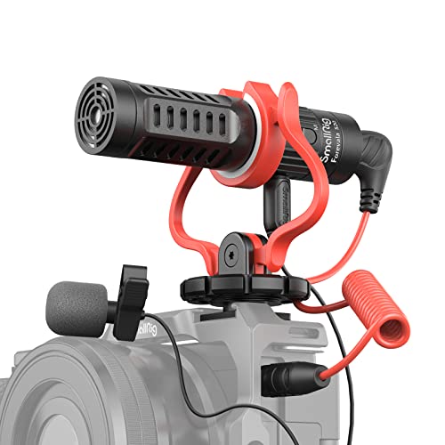 SMALLRIG Forevala S20 Microfono per Fotocamera, Video Microfono con Design Stereo Professionale per Fotocamere e Videocamere DSLR - 3468