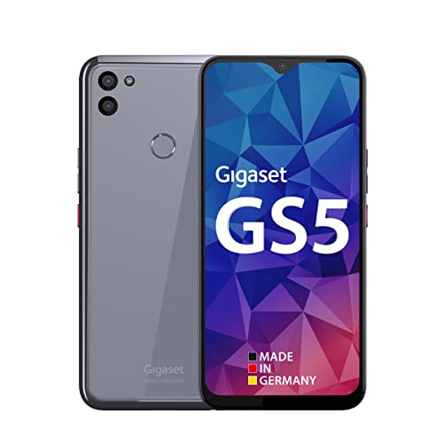 Smartphone Gigaset GS5 - Made in Germany - Fotocamera da 48MP - Batteria removibile da 4500mAh a lunga durata - Retro in vetro temperato - Ricarica wireless - 128 GB + 4 GB RAM - Android 11 - Purple