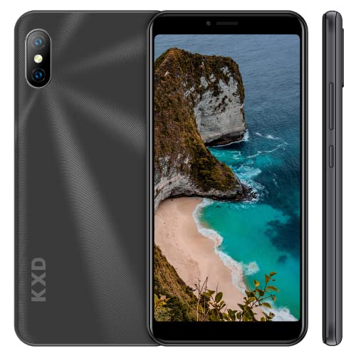 Smartphone KXD 6A 3G cellulare, Telefono Android 8.1, Smartphone Economici 5.5 HD+, fotocamera 8MP+5MP, 1GB + 8GB espandibile 64G, face unlock, WiFi, Bluetooth, GPS, Cellulari Economici