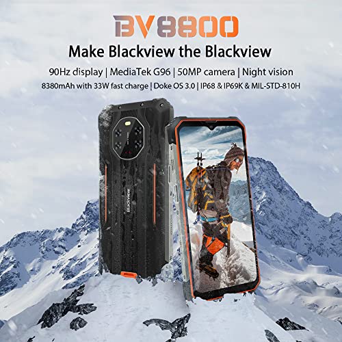 Smartphone Rugged Blackview BV8800, 6,58   90Hz FHD+, AI Quattro Fo...