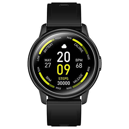 Smartwatch, Cillso Rotondo Orologio Fitness 1,3   Smart Watch Uomo Donna, IP68 Fitness Tracker Sportivo, Cardiofrequenzimetro da Contapassi Calorie Cronometro Smartband Sportwatch per Android iOS 2021
