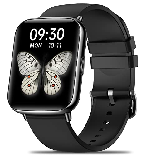 Smartwatch, Orologio Fitness Schermo Tattile da 1,7 Pollici, Tracker Attività da Uomo e Donna, Smartwatch Sportivo Bluetooth Impermeabile IP68 Cardiofrequenzimetro Contapassi da Polso per Android iOS