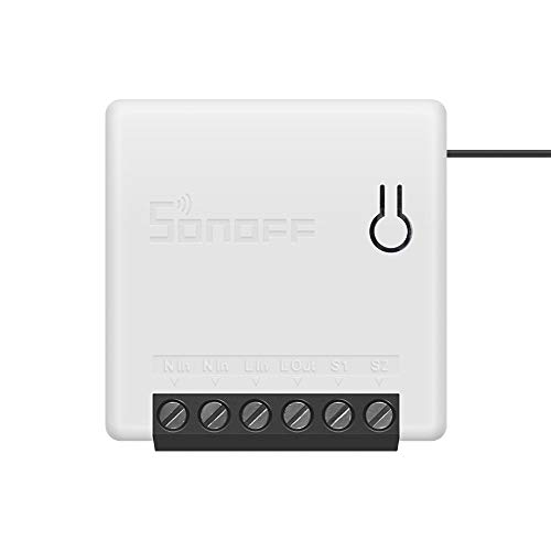 SONOFF Mini Interruttore WiFi, Fai-da-Te Interruttore Alexa Smart Switch Telecomando per Elettrodomestici, Controllo Vocale Funziona con Alexa Google Home Nest IFTTT