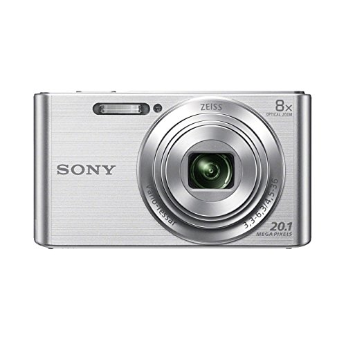 Sony Dsc-W830 Fotocamera Digitale Compatta con Sensore Super Had Ccd da 20.1 Mp, Zoom Ottico 8X, Video Hd, Steadyshot Ottico, Argento