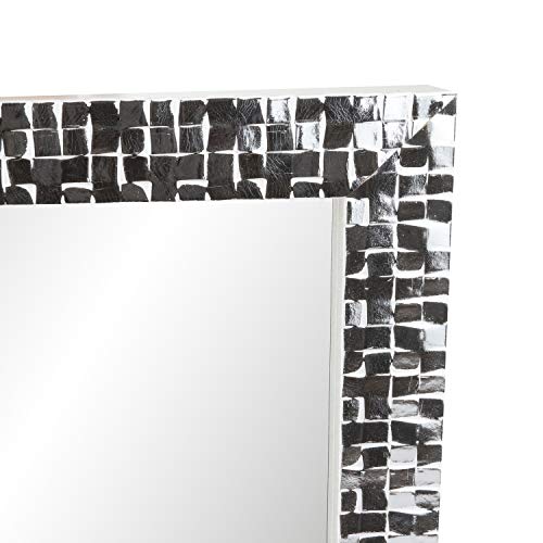 Specchio da parete a mattoncini con argento Miro Silver, da 50x70 c...