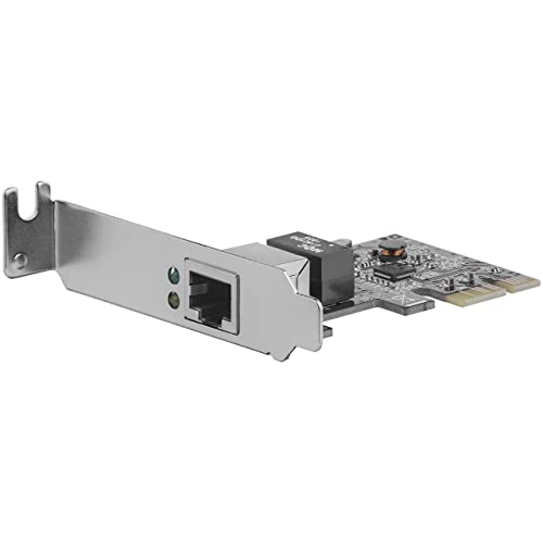 StarTech.com Scheda di rete PCIe a 1 porta - Basso profilo - Porta RJ45 - Chipset Realtek RTL8111H - Adattatore NIC PCIe (ST1000SPEX2L)