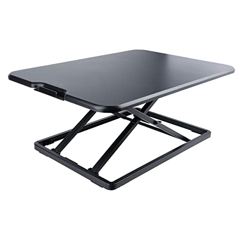 StarTech.com Standing Desk per Notebook - Convertitore Scrivania Regolabile in Altezza da 4,5 a 40cm - Postazione Smart Working Sit-Stand Ergonomica - Supporta fino a 8kg (LAPTOP-SIT-STAND)