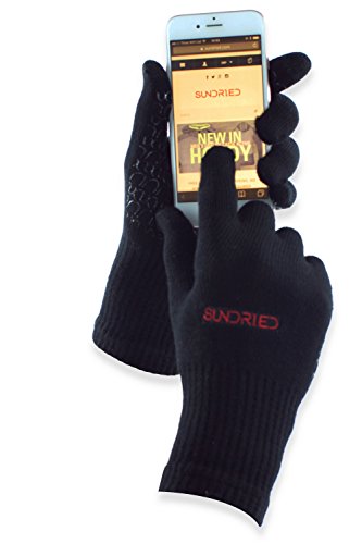 SUNDRIED Ciclismo Sport Esecuzione di guanti dello schermo di tocco Tech da Secchi - gel silicone traspirante Bamboo antiscivolo
