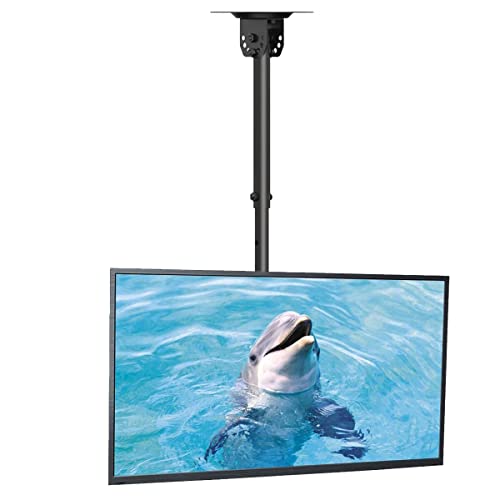 Suptek Staffa per TV a soffitto per LCD da 26-50 pollici con Schermo Piatto al Plasma a LED. Supporto per TV da Soffitto Regolabile in Altezza MC4602