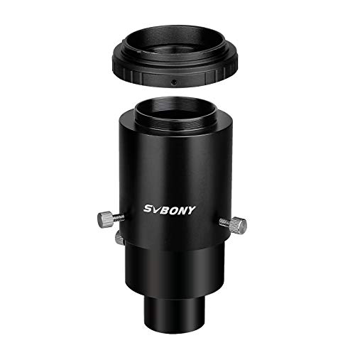 Svbony SV187 Adattatore per Fotocamera Telescopio Variabile, Metallo Primario Messa a Fuoco e Variabile Deluxe Proiezione Compatibile con Canon