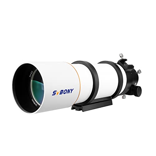 Svbony SV48P Telescopio per Astronomia, Telescopio Rifrattore 90mm F5.5 RAP Focheggiatore a Doppia Velocità Angolo di Rotazione di 360 Gradi, Telescopio Acromatico OTA per Astrofotografia