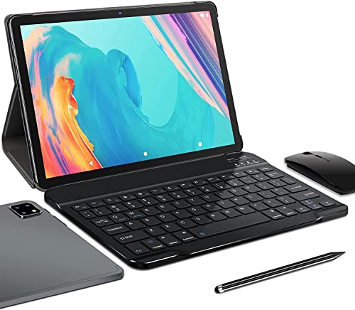 Tablet 10 Pollici 5G WIFI MEBERRY 8-Core 1.6 GHz Tablet, Android 10 Pro 4GB RAM 64GB ROM(128 GB Espandibile) ,1920*1200 FHD| 8000mAh| Bluetooth 5.0| 5MP+8MP| GPS,WIFI Versione, Mouse&Tastiera, Grigio