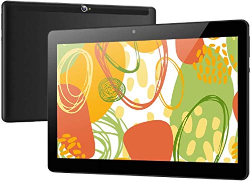 Tablet 10 Pollici Deca core Android 10.0，4G LTE Dual SIM， 4 GB di RAM, 64 GB di spazio di archiviazione,WiFi WLAN Bluetooth GPS TYD-109 (64GB, Nero)
