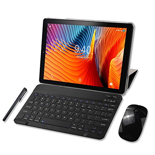 Tablet 10 Pollici YOTOPT, 64 GB Espandibili, 4 GB RAM Tablet PC 4G LTE Android 9.0 Certificato da Google GMS Tablet Pc con 3 Slot (Dual SIM + SD), GPS WIFI (Nero)