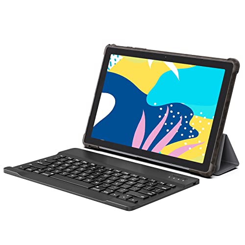 Tablet 10 pollici YOTOPT Android 11, Octa-core 1.8Ghz Processor, 4GB RAM, 64GB ROM, 1280 * 800 IPS, WiFi, 2.5D IPS, Bluethooth, GPS, Tipo-c, con Tastiera,Custodia, Nero