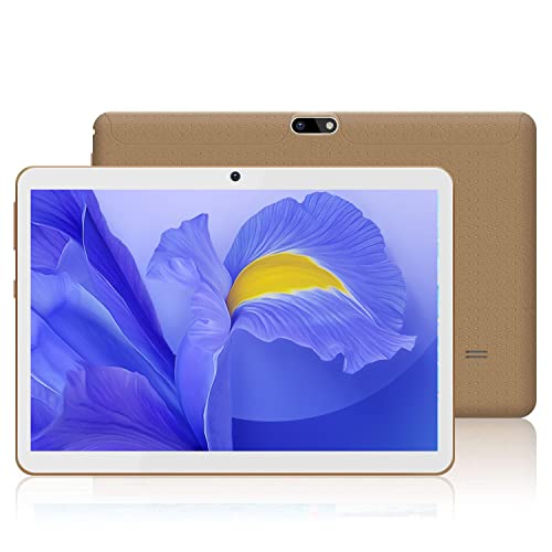 Tablet 10 Pollici YOTOPT X109-EEA, Android Tablet PC, Dual SIM Carta + WiFi con 10”, 4GB RAM, 64GB ROM, Quad-core 1.3Ghz, 2+5MP, 1280 * 800IPS, GPS, Oro