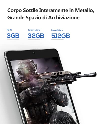 Tablet 8 Pollici, Android 10.0, Processore Kingpad SA8 Vastking Oct...
