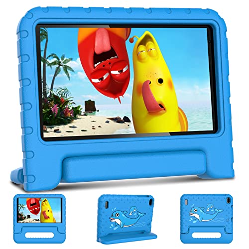 Tablet per bambini Tablet da 7 pollici quad-core 1.6GHz Aocwei Android 11 HD per bambini, 32GB (TF 128GB) | Wi-Fi | Doppia fotocamera | Controllo parentale | Custodia a prova di bambino, Blu