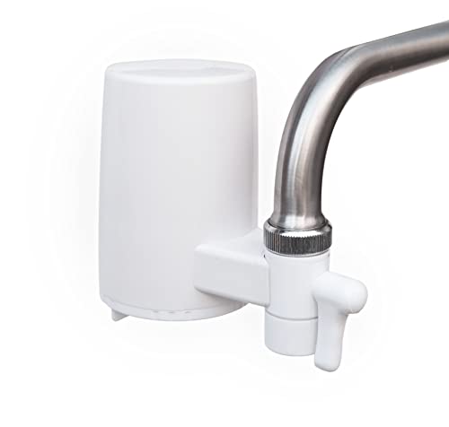 TAPP Water Essential (TAPP 1) - Sistema di filtraggio per rubinetto – Depura acqua, filtra cloro, sedimenti, ruggine, nitrati, pesticidi - Elimina odori e sapori sgradevoli. Filtri rubinetti lavandino