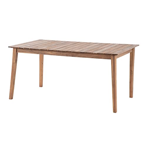 Tavolo da giardino 160x90x75 cm in legno Tiwi marrone...