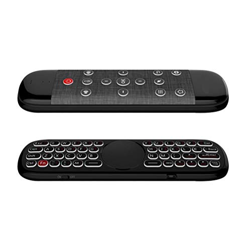 Telecomando Air Mouse, Mini tastiera per microfono vocale con telecomando wireless 2.4G, retroilluminazione, funzione anti-smarrimento, per Smart TV, PC, Android TV Box, tablet, proiettore