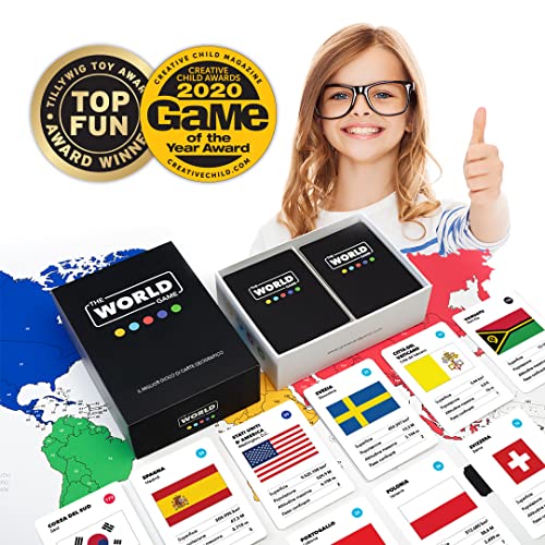 The World Game - Gioco di carte geografia - Gioco da tavolo educati...