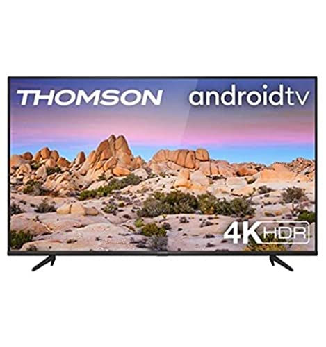 THOMSON 55UG6400 TV 55 pollici, 4K HDR, Ultra HD, Smart TV Powered by Android TV, Slim design (Micro dimming Pro, Smart HDR, HDR 10, Dolby Audio, Google Assistant integrato e Works With Alexa)