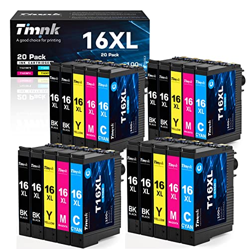 Timink cartuccia d inchiostro multipack compatibile per EPSON 16 16XL per Epson Expression Home WF-2630 WF-2650 WF-2660 WF-2510 WF-2520 WF-2530 WF-2540 WF-2010 (8N 4C 4M 4Y)
