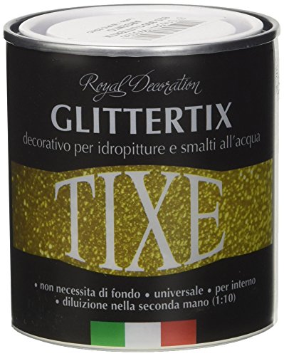 TIXE 625.300 Glittertix Additivo Glitter per Pittura, Vernice, Argento, 250 ml