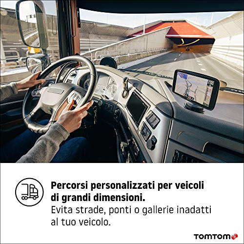 TomTom GO Expert Navigatore Satellitare per Camion, Autobus, Furgon...