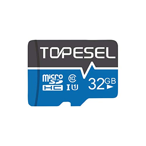 TOPESEL Scheda Micro SD da 32 GB, Scheda di Memoria MicroSDHC fino a 85 MB s, UHS-I, classe 10, U1
