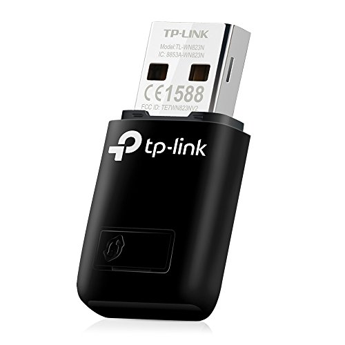 TP-Link TL-WN823N Adattatore Usb Scheda Di Rete, Wireless 300Mbps, 2.4Ghz, Usb 2.0, Nero