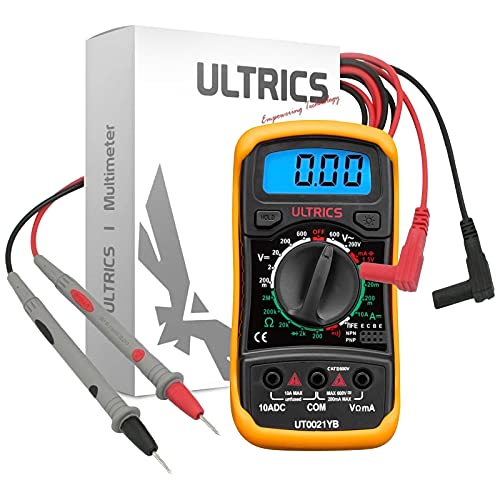 ULTRICS Multimetro Digitale Professionale, Amperometro Voltmetro Oh...