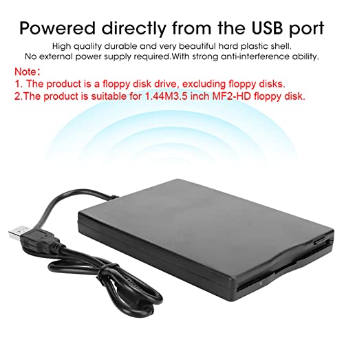 Unità Lettore Floppy Esterno USB 3,5 Pollice Portatile, lettore di...