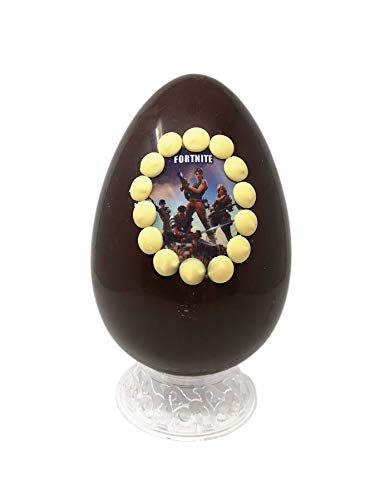 Uovo di Pasqua ARTIGIANALE cioccolato al latte FORTNITE con SORPRES...