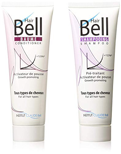 Veana Claude Bell - HairBell, Shampoo + Balsamo acceleratori di crescita, 2 x 250 ml