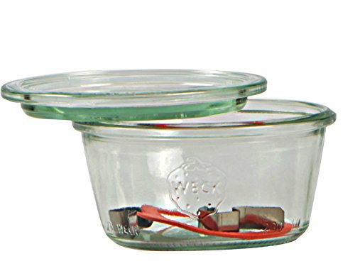 Weck Bicchieri Tumbler con Coperchio, Anello di Tenuta e Morsetti, 6 x 370 ml, 6 unità