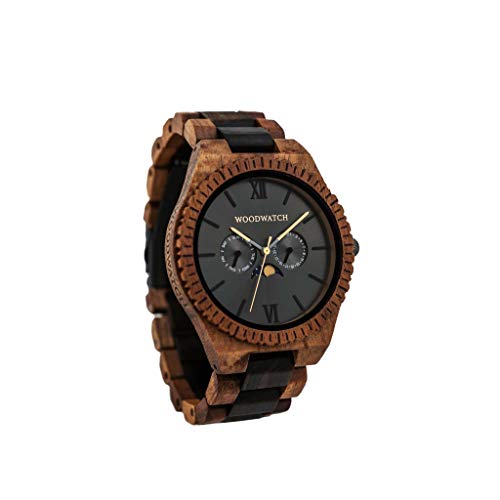 WoodWatch Lunar Orbit | Orologio in legno uomo da polso premium | Wood watch for men | Orologio resistente e antispruzzo