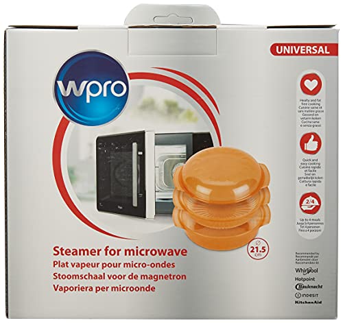 Wpro STM007 accessori microonde   stoviglie   piano cottura   contenitore vapore per microonde, ovale, 2,5 l