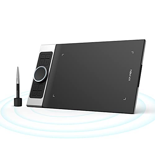XP-PEN Tavoletta Grafica Deco PRO MW Bluetooth Wireless Senza Fili, Penna Passiva Senza Batterie Stilo, Compatibile con Windows, Mac, Android