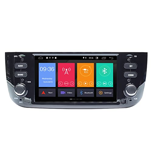 ZLTOOPAI Android 10 per auto Autoradio per Fiat Linea Punto 2012-2015 Navigazione GPS stereo automatica Lettore multimediale Doppia unità principale Din con IPS DSP Car Play