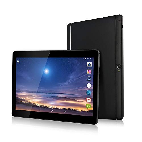 10.1“ pollici Tablet Android 9.0 Phablet Octa Core 4 GB RAM 64 GB ROM 3G Phablet con WiFi GPS Bluetooth Netflix Google Play (Nero)