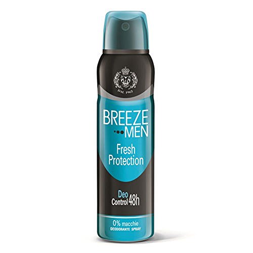 12 x BREEZE Deodorante Spray Men Fresh Protection 150 Ml