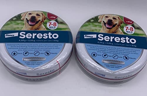 2 confezioni Collare Seresto di Bayer per cani oltre 8 Kg antipulci...