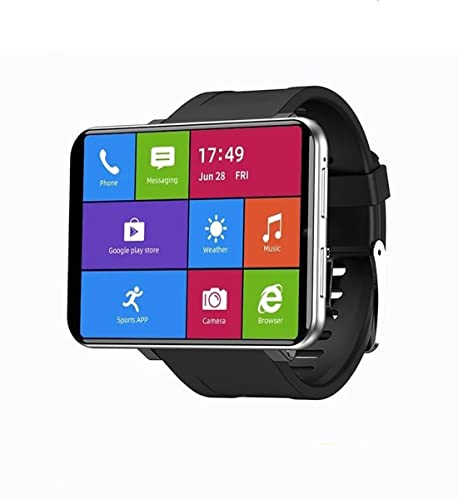 4G Smart Watch Schermo da 2,86 pollici Android 7.1 3GB + 32GB Fotocamera da 5 MP Batteria da 2700 mAh Smartwatch per uomo (Argento, 3GB+32GB)