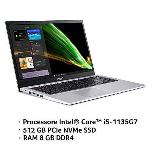 Acer Aspire 3 A315-58-56LW PC Portatile, Notebook con Processore In...