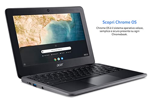 Acer Chromebook 311 C733-C0L7 Notebook, PC Portatile con Intel Cele...