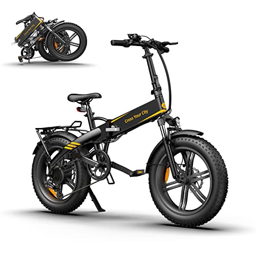 ADO A20F XE bici elettrica pieghevole | bicicletta elettrica | Pneumatico grasso da 20 pollici, motore da 250 W batteria da 36 V 10,4 Ah   25 km h(conforme alle norme europee del traffico)