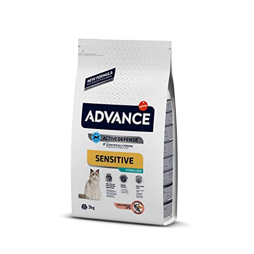 Advance Sensitive Sterilized - Cibo per Gatti Sterilizzati Adulti con Salmone - 3kg